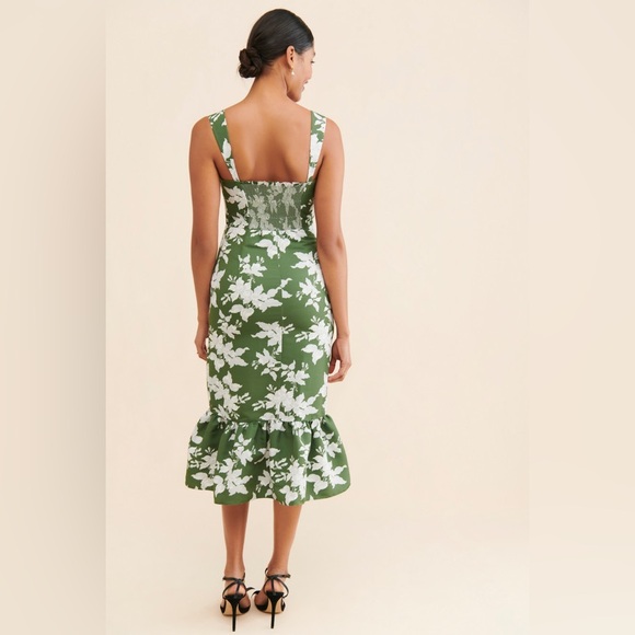 Sachin + Babi Laura Midi Dress in Dark Green - Picture 2 of 9